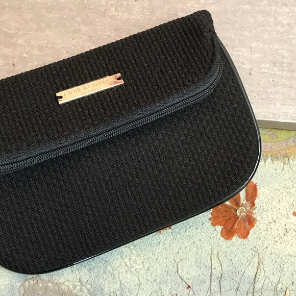 Giorgio Armani Cosmetic textured zip coin purse - Picture 3 of 6